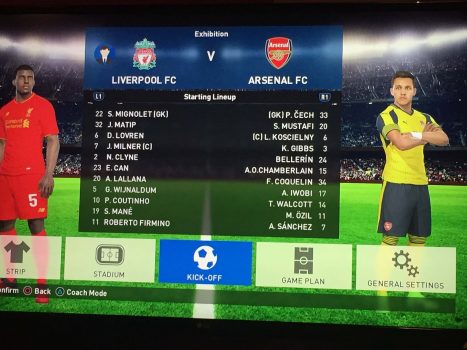 Liverpool vs Arsenal PES Predicts