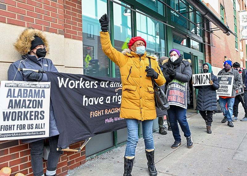amazon worker protests usa