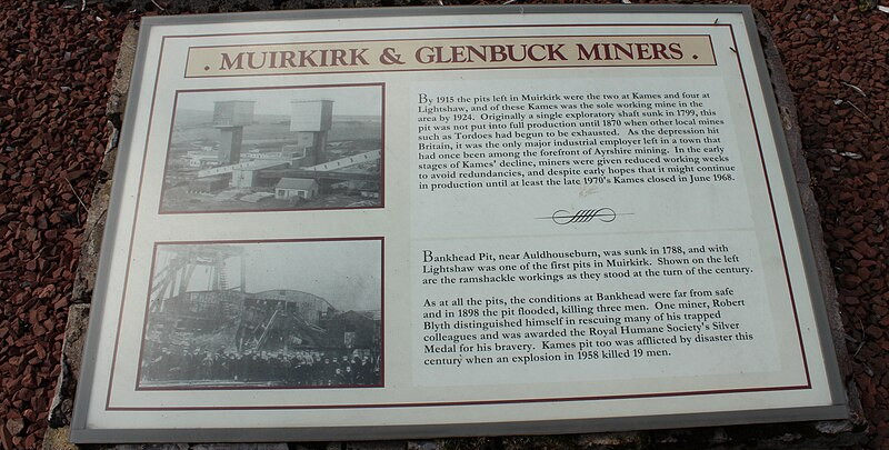 glenbuck miners plaque