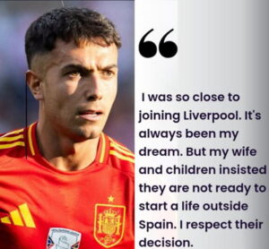 martín zubimendi quote about family preventing move