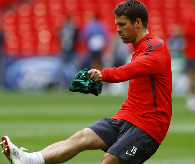 michael owen training with manchester united