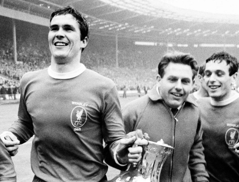 ron yeats after winning fa cup
